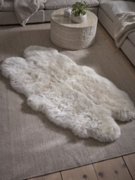 Sumptuous Sheepskin Quad Rug - Natural