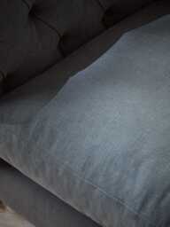 Sarnia Love Seat - Soft Grey Opulent Cotton Velvet - thumbnail 5