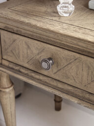 Geometric Parquet Single Drawer Bedside Table - thumbnail 2