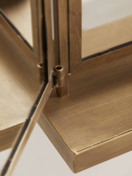 Folding Table Mirror Brass - thumbnail 3