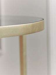 Glass Display Side Table - Soft Gold - thumbnail 3