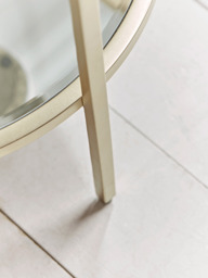 Glass Display Side Table - Soft Gold - thumbnail 2