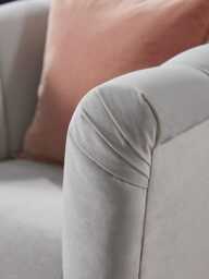 Kemi Armchair - Mink Grey Opulent Cotton Velvet - thumbnail 2