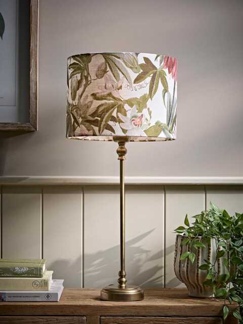 Brass Botanical Table Lamp - image 1