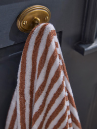 Cotton Striped Hand Towel - Maple - thumbnail 2