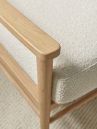 Bouclé & Cane Armchair - thumbnail 4