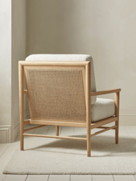 Bouclé & Cane Armchair - thumbnail 2