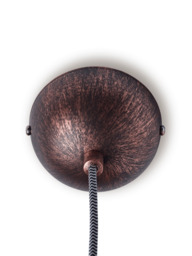 Antique Copper & Glass Pendant - thumbnail 3