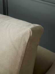 Kalmar Two Seater Sofa - Dusky Blue Cotton Stripe - thumbnail 3