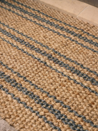 Braided Jute French Stripe Doormat - Double - thumbnail 2