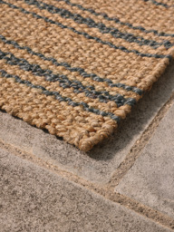 Braided Jute French Stripe Doormat - Double - thumbnail 3