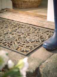 Floral Golden Rubber Doormat - thumbnail 2