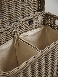 Rectangle Rattan Laundry Basket - thumbnail 2