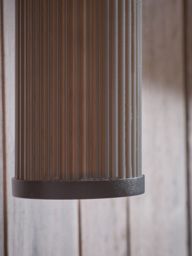 Outdoor Round Ribbed Wall Light - thumbnail 2