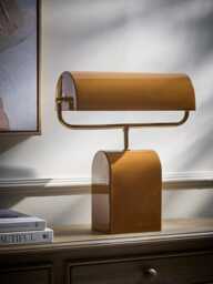 Caramel Enamel Table Lamp
