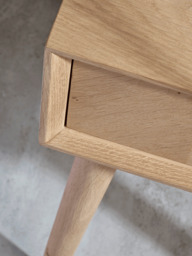 Chevron Oak Bedside Table - thumbnail 2