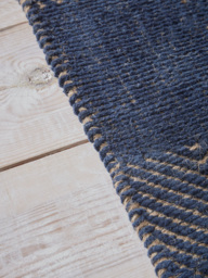 Navy Stripe Flatweave Runner - thumbnail 2