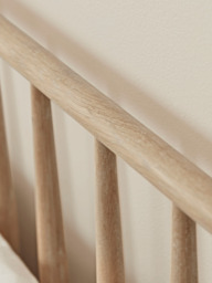 Bergen Oak Double Bed - Natural - thumbnail 4
