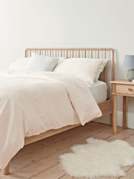 Bergen Oak Double Bed - Natural - thumbnail 2