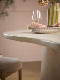 Cleo Concrete Oval Dining Table - 6 Seater - thumbnail 5