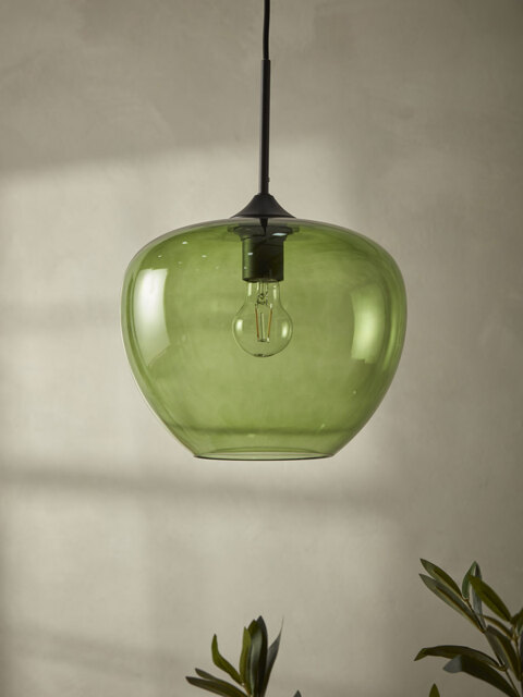 Mia Pendant - Green Glass - image 1