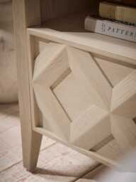 Oak Diamond Bedside Table - thumbnail 3