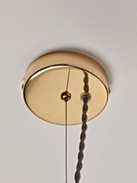 Blue & Brass Pendant Light - thumbnail 5