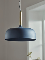 Blue & Brass Pendant Light - thumbnail 2