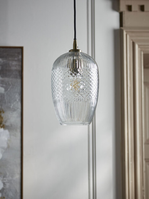Diamond Glass Pendant - Droplet - image 1