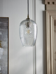 Diamond Glass Pendant - Droplet - thumbnail 1