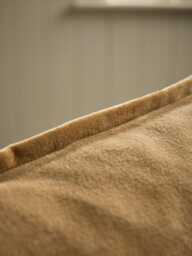 Velvet & Cotton Linen Large Square Cushion Cover - Nutmeg - thumbnail 3