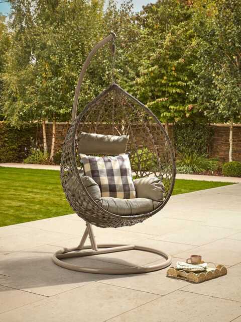 Teardrop Hanging Chair - Neutral - image 1
