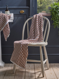 Cotton Striped Bath Towel - Maple - thumbnail 1