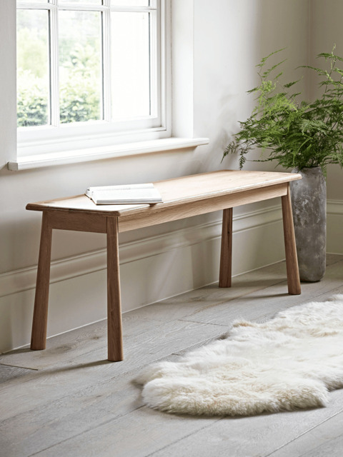 Bergen Oak Bench - Natural - image 1