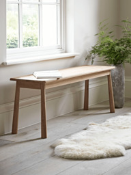 Bergen Oak Bench - Natural - thumbnail 1