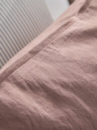 Cotton Linen Large Square Cushion Cover - Vintage Rose - thumbnail 3