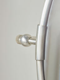 French Round Wall Mirror - Antique Silver - thumbnail 5