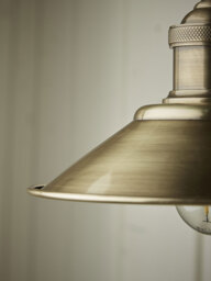 Antique Brass Wall Light - thumbnail 3