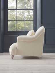 Artes Armchair - Peony Wide Cotton Stripe - thumbnail 4