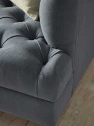 Bodo Three Seater Sofa - Navy Opulent Cotton Velvet - thumbnail 4