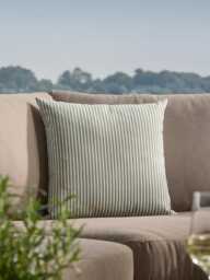 Classic Square Indoor/Outdoor Cushion - Olive Stripe - thumbnail 1