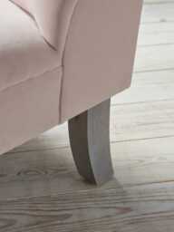 Domme Armchair - Mink Grey Opulent Cotton Velvet - thumbnail 3