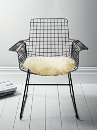 Sumptuous Sheepskin Seat Pad - Ivory - thumbnail 2