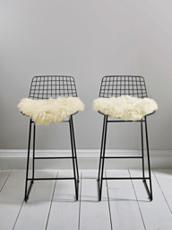 Sumptuous Sheepskin Seat Pad - Ivory - thumbnail 1