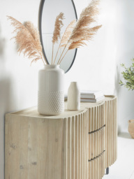 Reeded Wood Sideboard - thumbnail 3