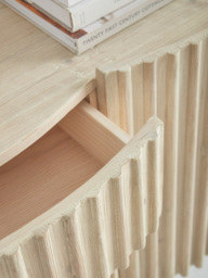 Reeded Wood Sideboard - thumbnail 2