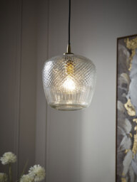 Diamond Glass Pendant - Squoval - thumbnail 2