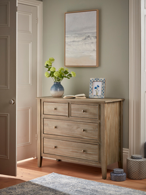 Camille Single Chest of Drawers - Limewashed - image 1
