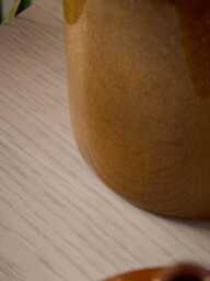 Three Glazed Vases - Burnt Orange - thumbnail 3