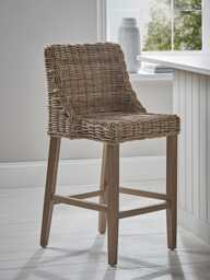 Round Rattan Counter Stool - thumbnail 1